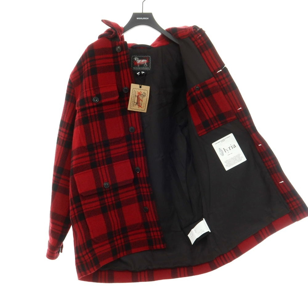 【中古】ウールリッチ WOOLRICH 2024年秋冬 BLACK LABEL ウールコットン チェック フィールドジャケット レッドxブラック【サイズS】【 状態ランクA 】【 メンズ 】 [EPD]