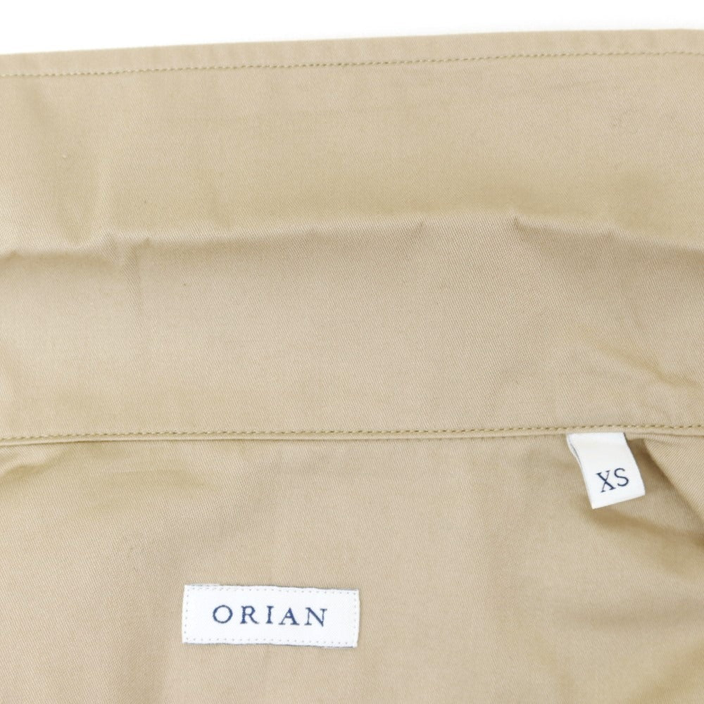 【中古】オリアン ORIAN コットン カジュアルシャツ ベージュ【サイズXS】【BEI】【S/S/A/W】【状態ランクB】【メンズ】