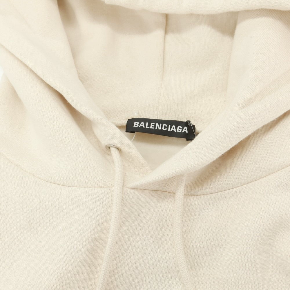 【中古】バレンシアガ BALENCIAGA コットン プルオーバー パーカー ライトベージュ【 XL 】【 状態ランクA 】【 メンズ 】