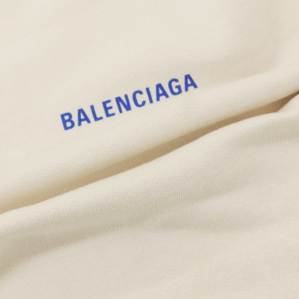 【中古】バレンシアガ BALENCIAGA コットン プルオーバー パーカー ライトベージュ【 XL 】【 状態ランクA 】【 メンズ 】