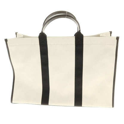 【中古】バレンシアガ BALENCIAGA キャンバス トートバッグ オフホワイトxブラック【 状態ランクA 】【 メンズ 】 [EPD]