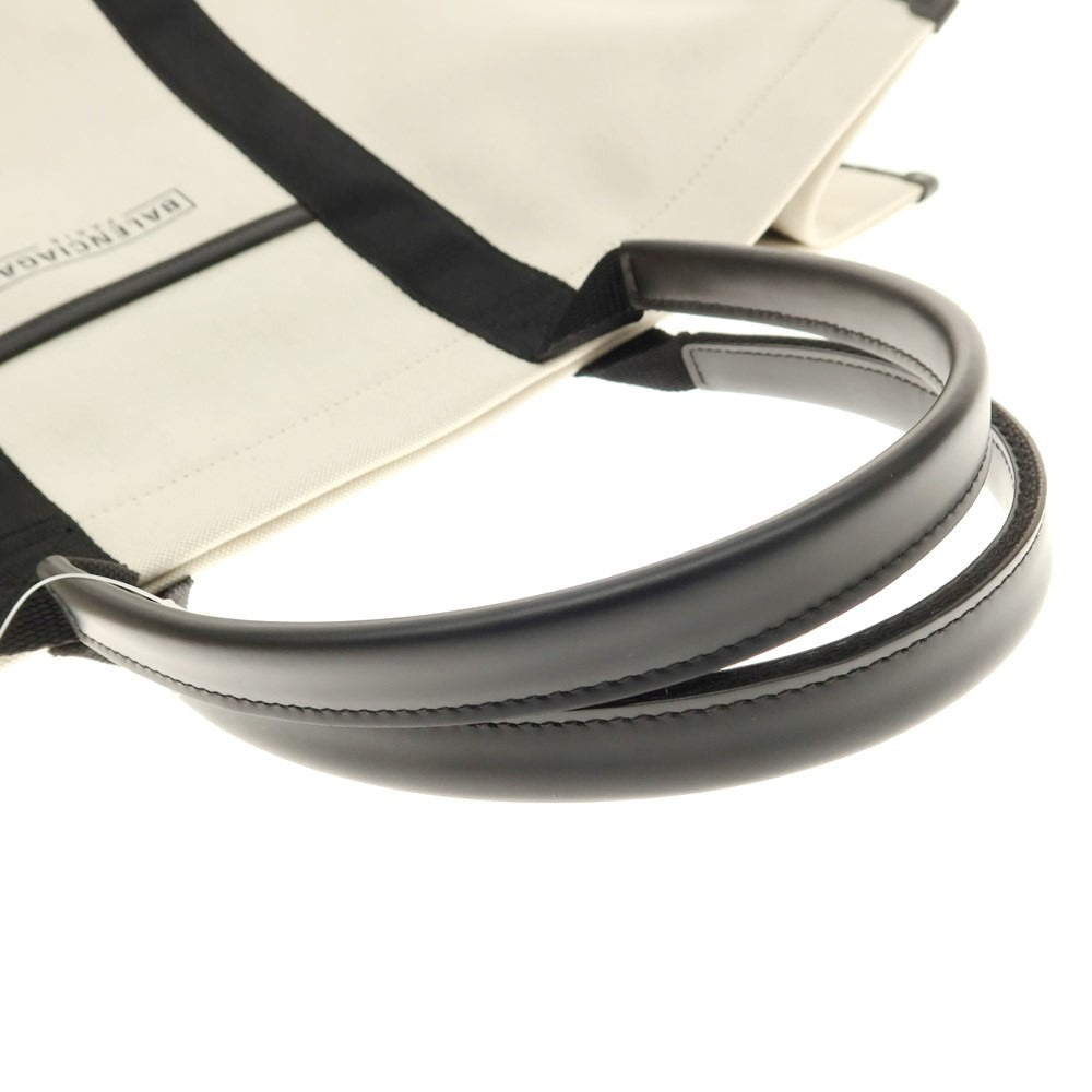【中古】バレンシアガ BALENCIAGA キャンバス トートバッグ オフホワイトxブラック【 状態ランクA 】【 メンズ 】 [EPD]