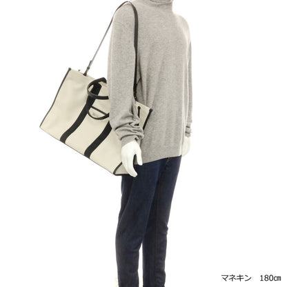 【中古】バレンシアガ BALENCIAGA キャンバス トートバッグ オフホワイトxブラック【 状態ランクA 】【 メンズ 】 [EPD]