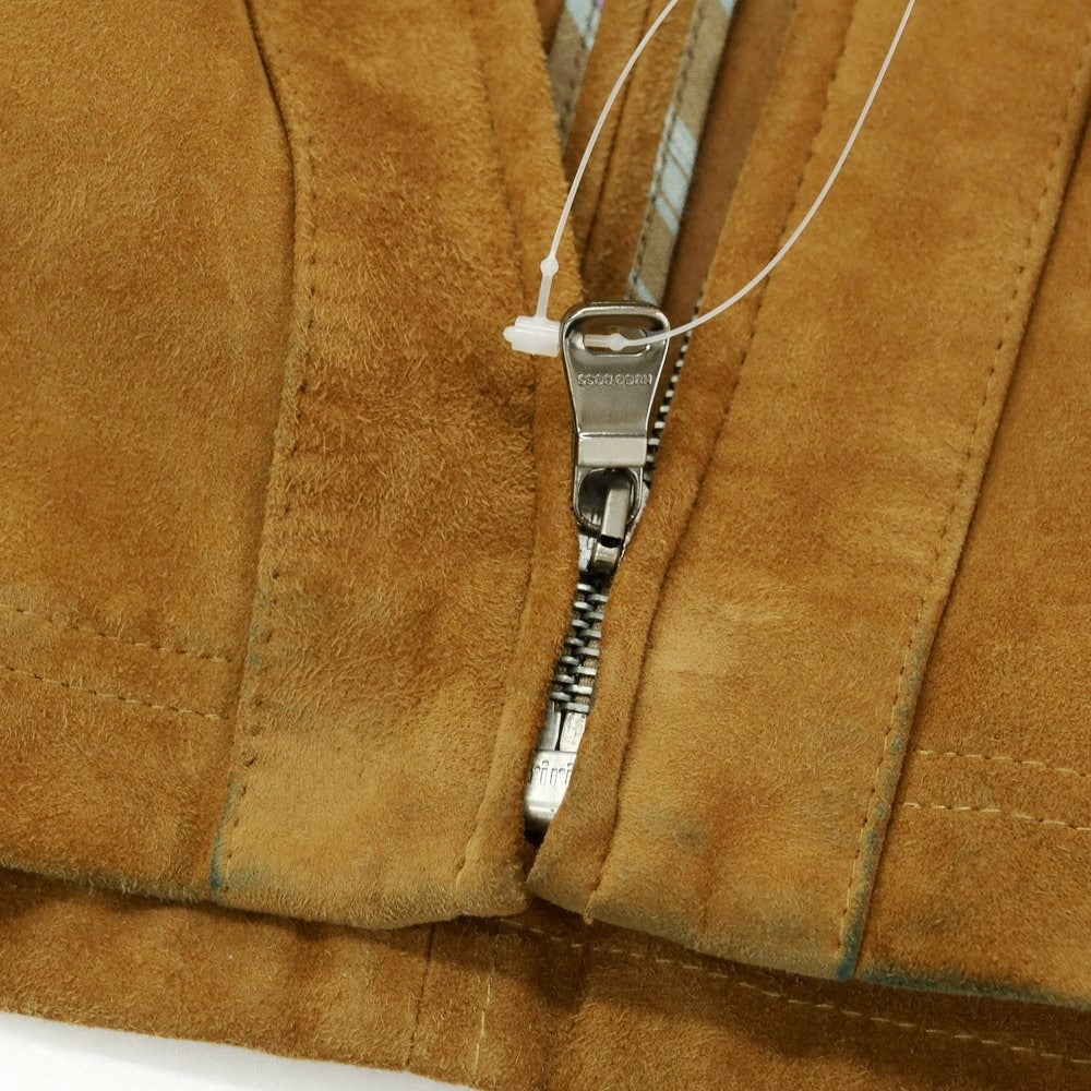 中古】ヒューゴボス HUGO BOSS ゴートスキン スエード ジップアップ