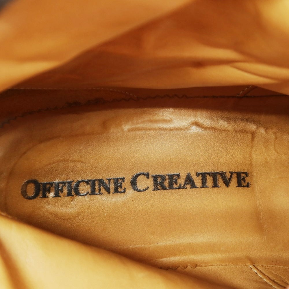 【中古】オフィチーネクリエイティブ OFFICINE CREATIVE レザー エンジニアブーツ ブラック【 43 】【 状態ランクB 】【 メンズ 】