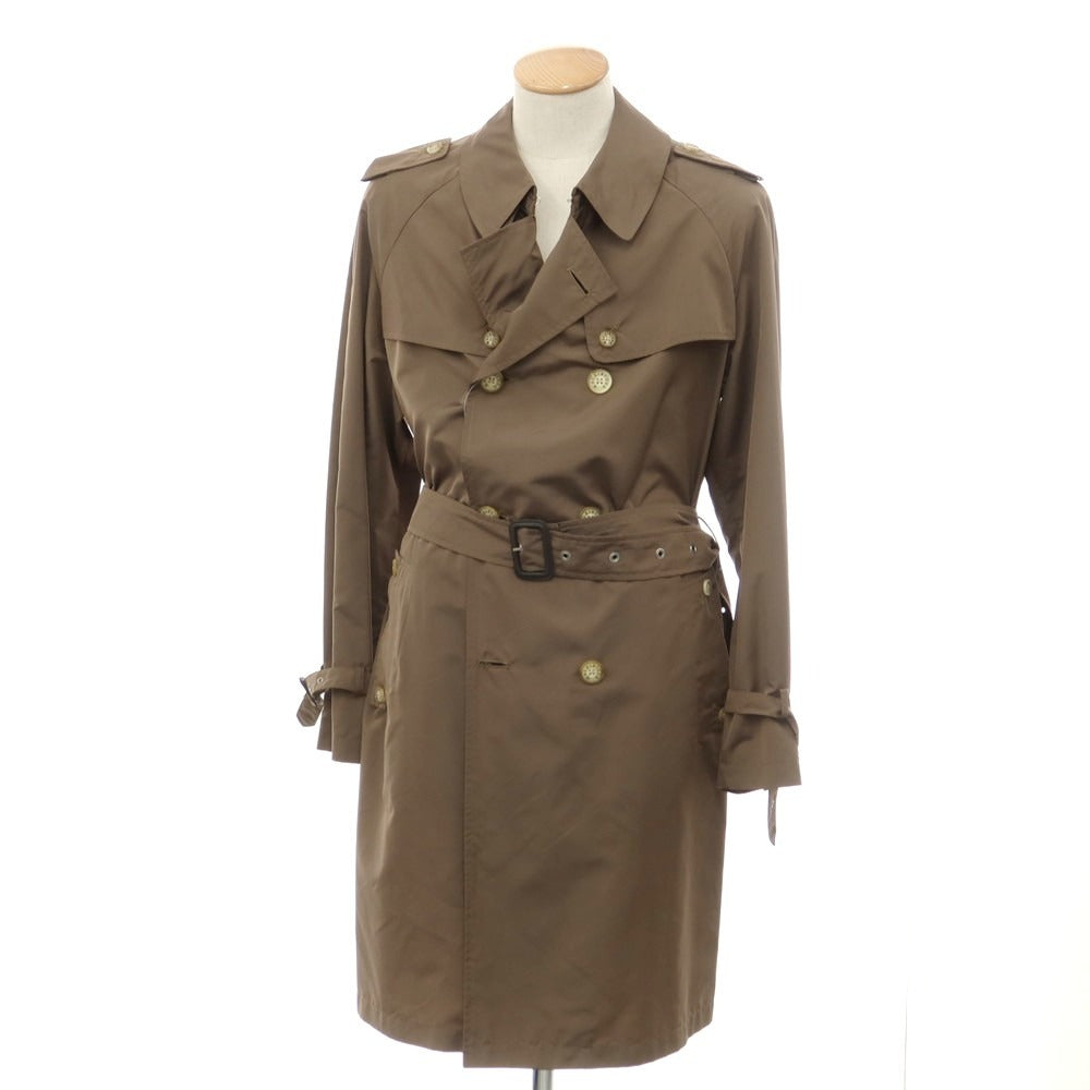 【中古】マッキントッシュ Mackintosh ポリエステル トレンチコート カーキブラウン【サイズ42】【 状態ランクC 】【 メンズ 】[EPD]