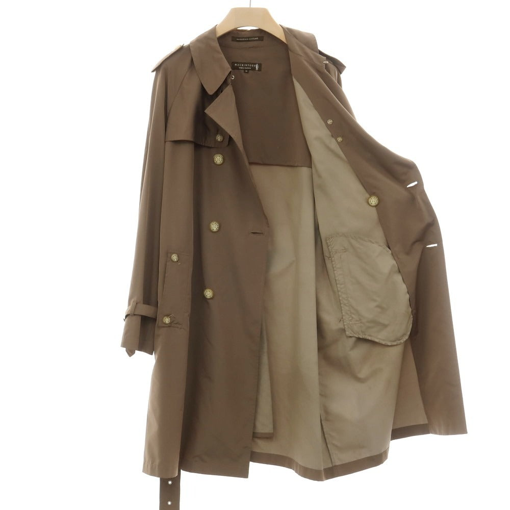 【中古】マッキントッシュ Mackintosh ポリエステル トレンチコート カーキブラウン【サイズ42】【 状態ランクC 】【 メンズ 】[EPD]