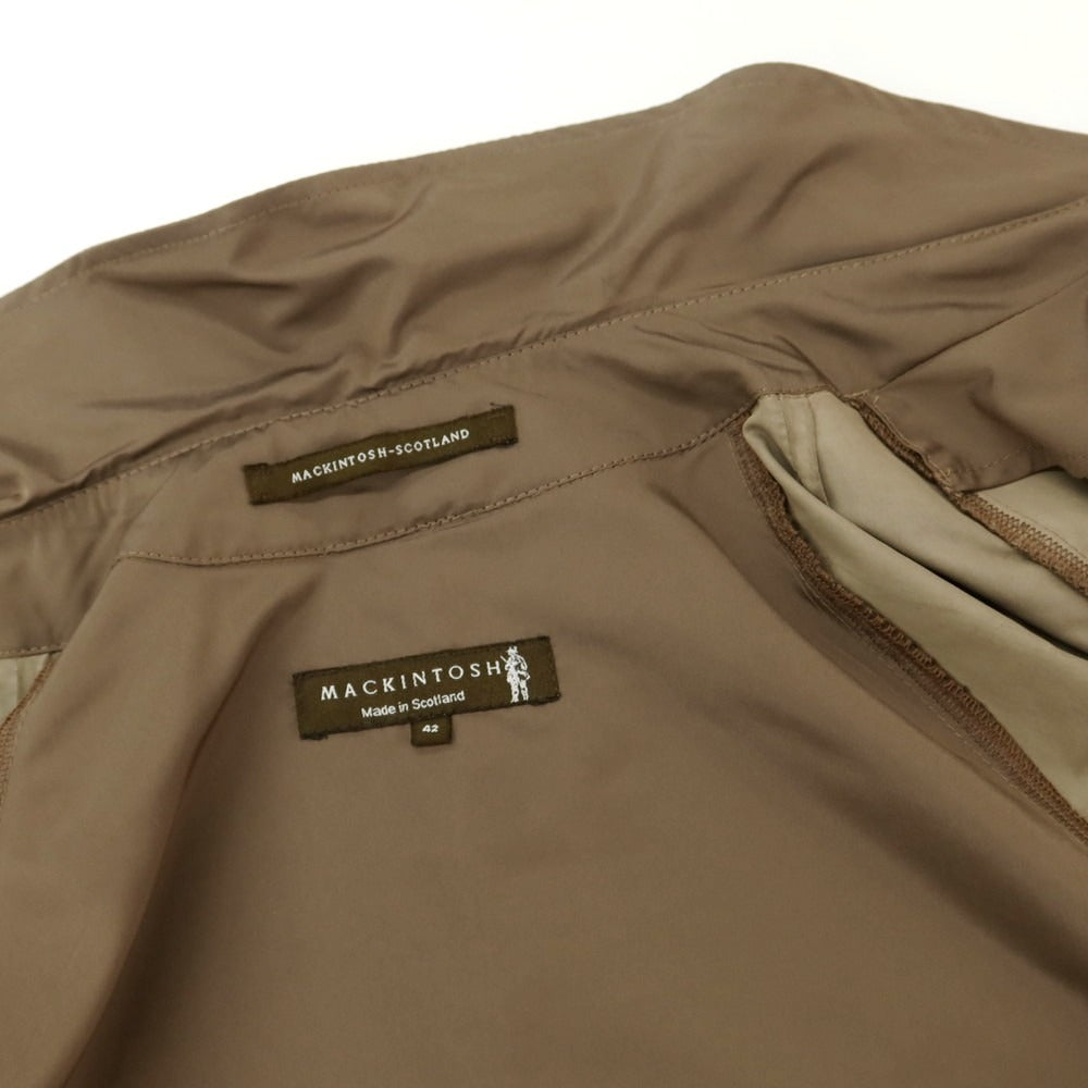 【中古】マッキントッシュ Mackintosh ポリエステル トレンチコート カーキブラウン【サイズ42】【 状態ランクC 】【 メンズ 】[EPD]