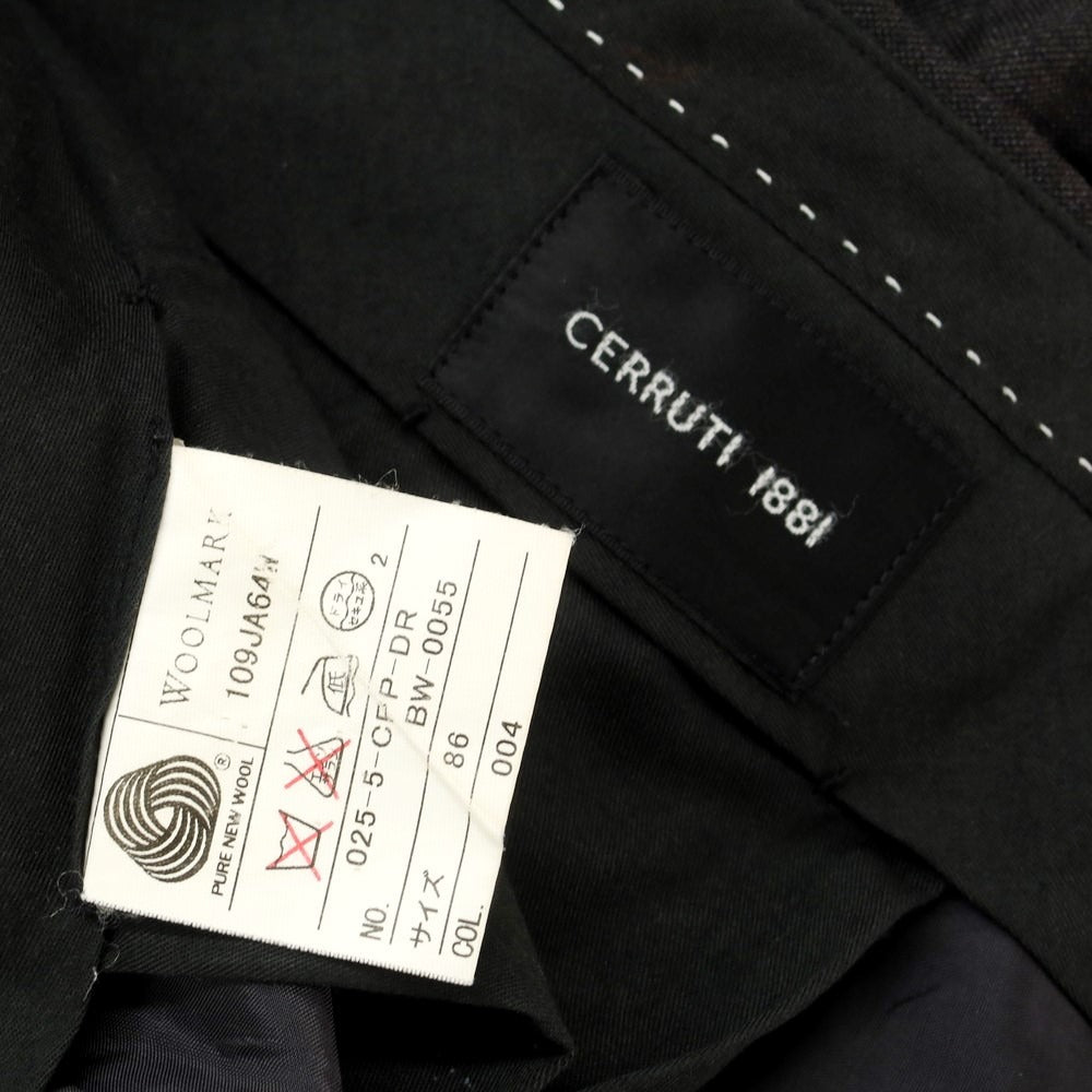 【中古】チェルッティ 1881 CERRUTI 1881 ウール ドレススラックスパンツ ダークグレー【 86 】【 状態ランクB 】【 メンズ 】