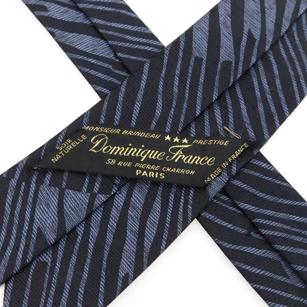 Dominique France シルクネクタイ ネイビー