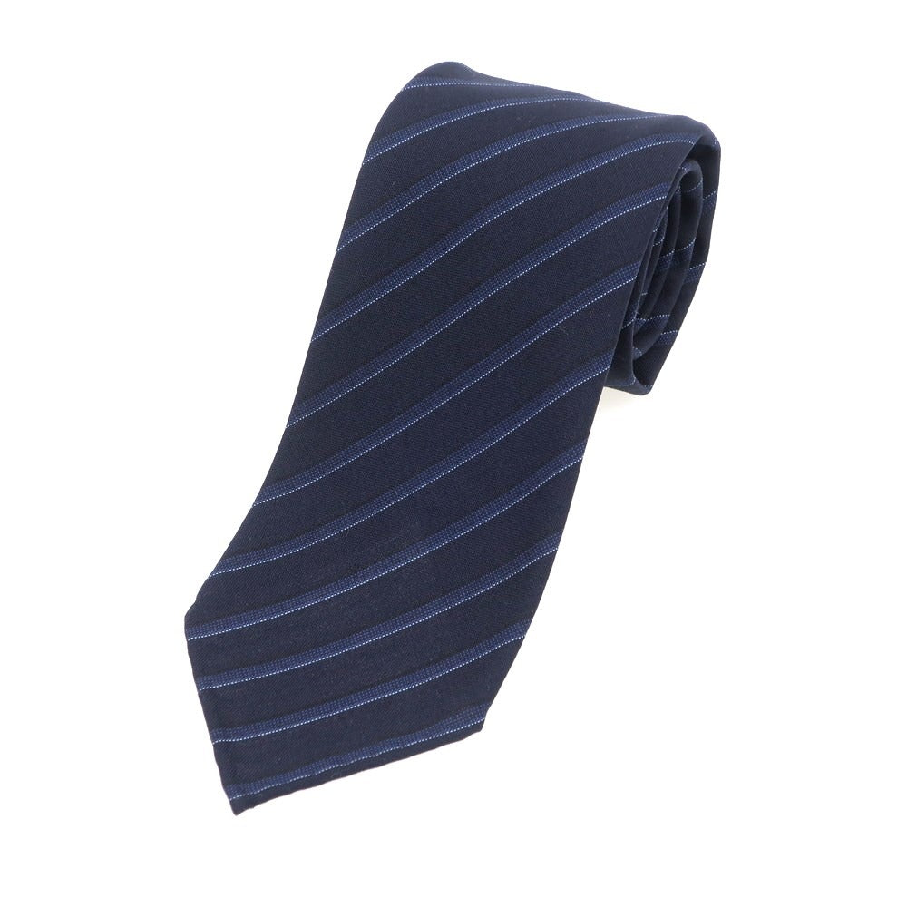 【新品】アーディーアンドシー AD&C 1956 ウール ストライプ柄ネクタイ ネイビーxブルー【 状態ランクN 】【 メンズ 】