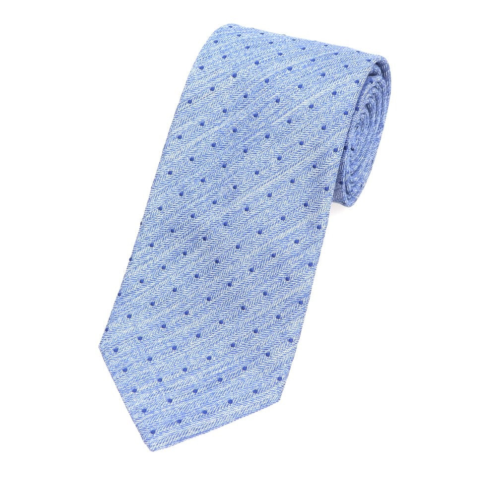 【新品】アーディーアンドシー AD&C 1956 シルク ドット柄ネクタイ ブルー【 状態ランクN 】【 メンズ 】