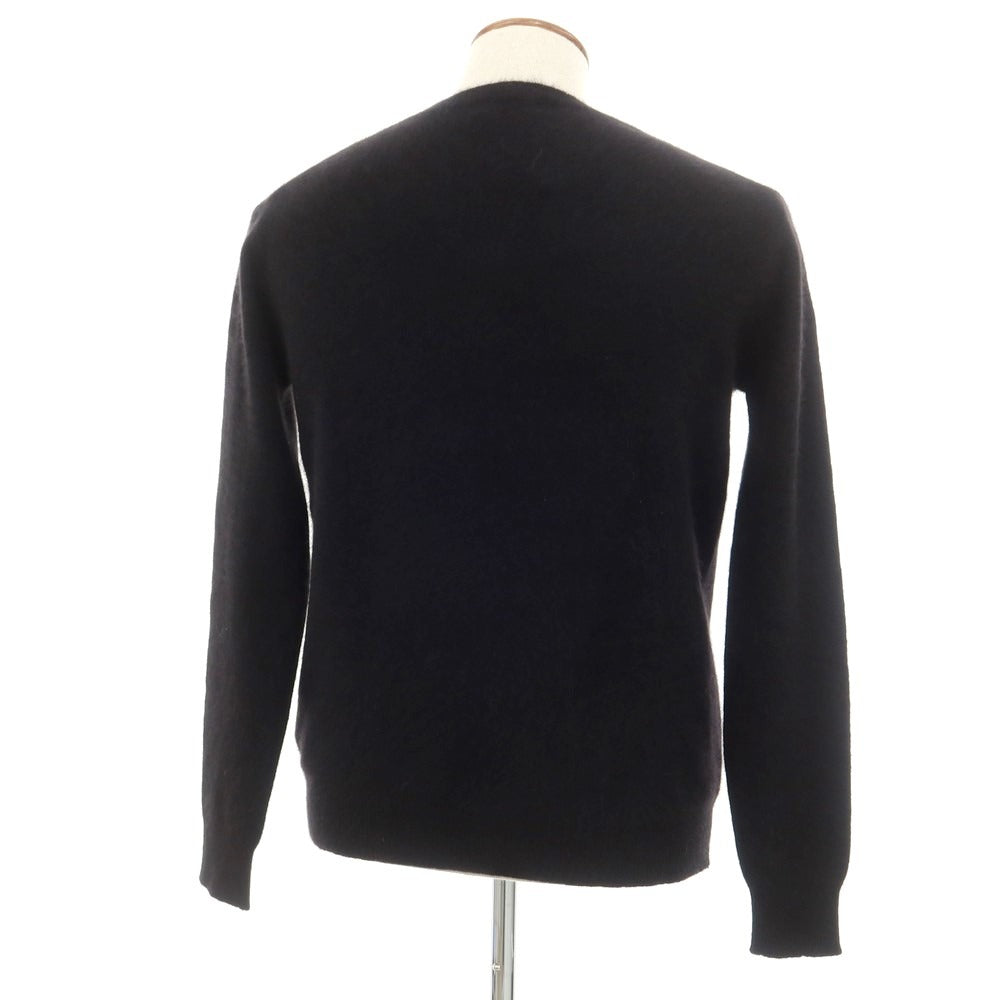 【新品】マジェスティック フィラチュール オム MAJESTIC FILATURES HOMME ラクーンナイロン クルーネック プルオーバーニット ブラック【サイズM】【 状態ランクN 】【 メンズ 】 [EPD]
