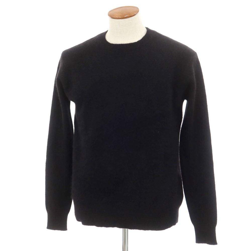 【新品】マジェスティック フィラチュール オム MAJESTIC FILATURES HOMME ラクーンナイロン クルーネック プルオーバーニット ブラック【サイズM】【 状態ランクN 】【 メンズ 】 [EPD]