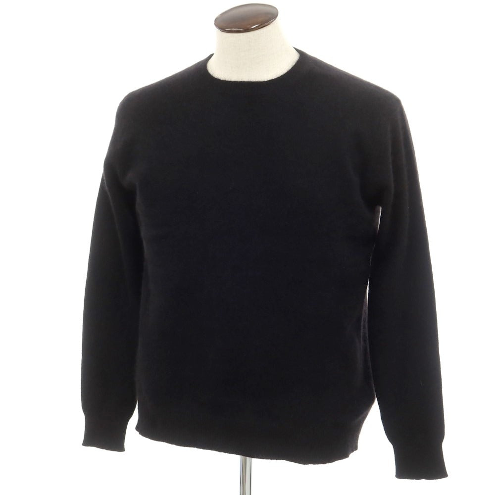 [New] MAJESTIC FILATURES HOMME Raccoon Nylon Crew Neck Knit Black [Size L] [BLK] [A/W] [Condition Rank N] [Men&