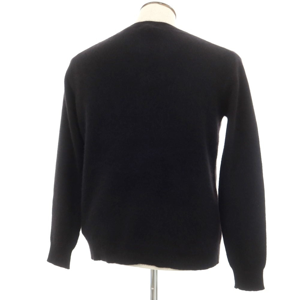 [New] MAJESTIC FILATURES HOMME Raccoon Nylon Crew Neck Knit Black [Size L] [BLK] [A/W] [Condition Rank N] [Men&
