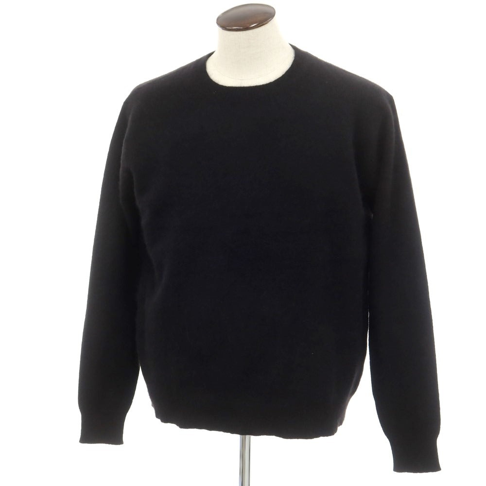 【新品】マジェスティック フィラチュール オム MAJESTIC FILATURES HOMME ラクーンナイロン クルーネック プルオーバーニット ブラック【サイズXL】【 状態ランクN 】【 メンズ 】 [EPD]