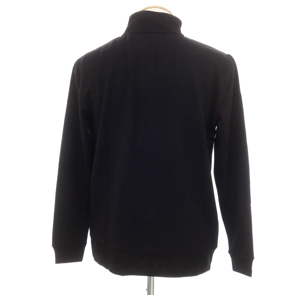 【新品】マジェスティック フィラチュール オム MAJESTIC FILATURES HOMME ストレッチレーヨン ハーフジップ プルオーバー ブラック【サイズS】【 状態ランクN 】【 メンズ 】 [EPD]