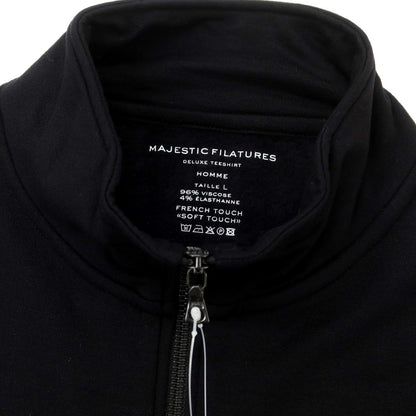 【新品】マジェスティック フィラチュール オム MAJESTIC FILATURES HOMME ストレッチレーヨン ハーフジップ カットソー ブラック【サイズL】【BLK】【A/W】【状態ランクN】【メンズ】
[BPD]