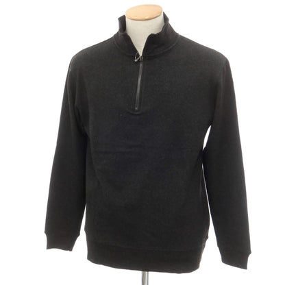[New] MAJESTIC FILATURES HOMME Stretch Rayon Half Zip Cut and Sew Dark Gray [Size S] [GRY] [A/W] [Condition Rank N] [Men&