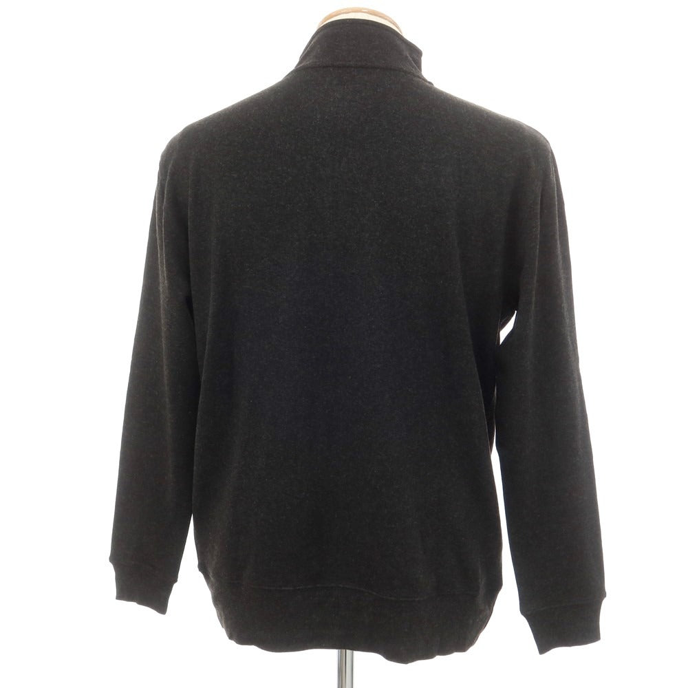 [New] MAJESTIC FILATURES HOMME Stretch Rayon Half Zip Cut and Sew Dark Gray [Size S] [GRY] [A/W] [Condition Rank N] [Men&