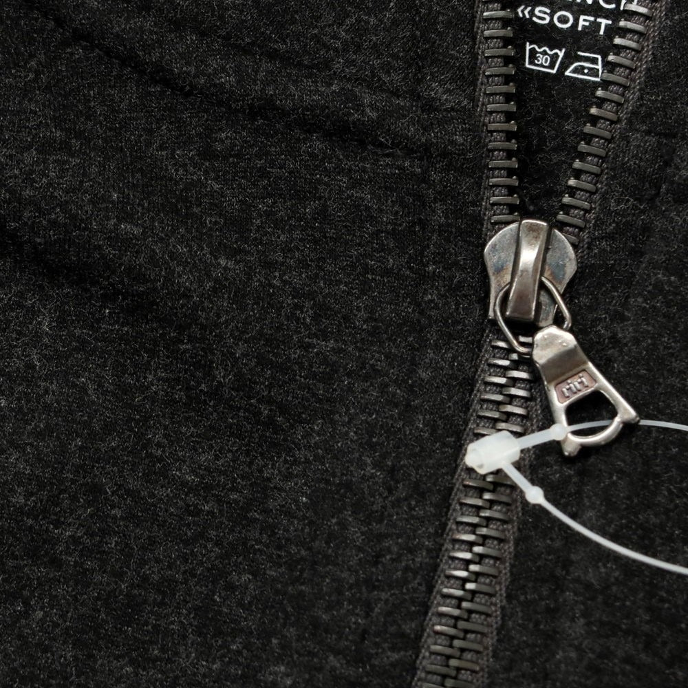 [New] MAJESTIC FILATURES HOMME Stretch Rayon Half Zip Cut and Sew Dark Gray [Size S] [GRY] [A/W] [Condition Rank N] [Men&