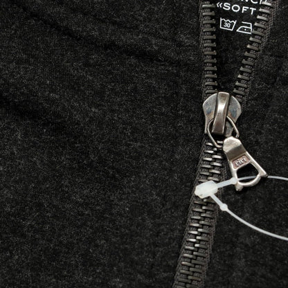 [New] MAJESTIC FILATURES HOMME Stretch Rayon Half Zip Cut and Sew Dark Gray [Size S] [GRY] [A/W] [Condition Rank N] [Men&