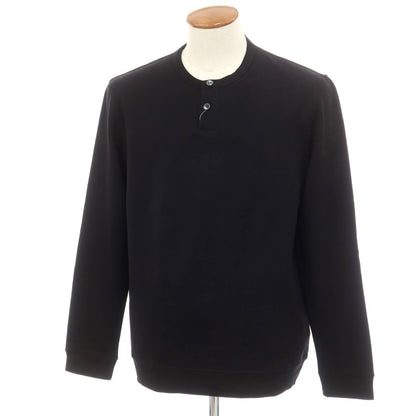 【新品】マジェスティック フィラチュール オム MAJESTIC FILATURES HOMME ストレッチレーヨン ヘンリーネック 長袖Ｔシャツ ブラック【サイズM】【 状態ランクN 】【 メンズ 】 [EPD]