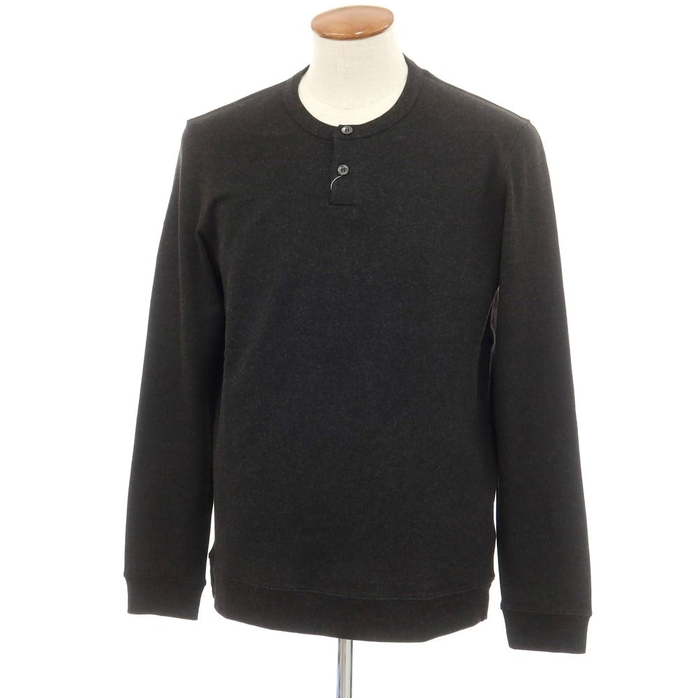 【新品】マジェスティック フィラチュール オム MAJESTIC FILATURES HOMME ストレッチレーヨン ヘンリーネック 長袖Ｔシャツ ダークグレー【サイズM】【 状態ランクN 】【 メンズ 】 [EPD]