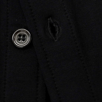 【新品】マジェスティック フィラチュール オム MAJESTIC FILATURES HOMME ストレッチレーヨン 裏起毛 カジュアルシャツ ブラック【サイズS】【 状態ランクN 】【 メンズ 】 [EPD]