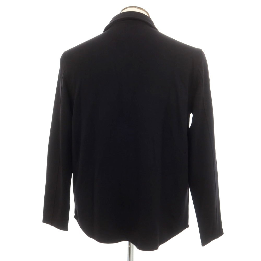 【新品】マジェスティック フィラチュール オム MAJESTIC FILATURES HOMME ストレッチレーヨン 裏起毛 カジュアルシャツ ブラック【サイズL】【 状態ランクN 】【 メンズ 】 [EPD]