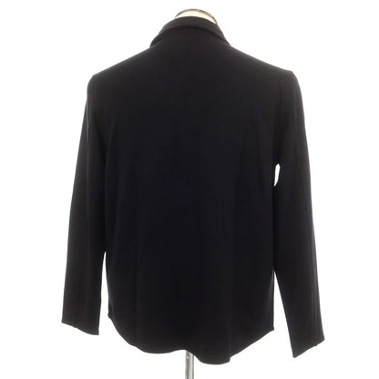 【新品】マジェスティック フィラチュール オム MAJESTIC FILATURES HOMME ストレッチレーヨン 裏起毛 カジュアルシャツ ブラック【サイズL】【 状態ランクN 】【 メンズ 】 [EPD]
