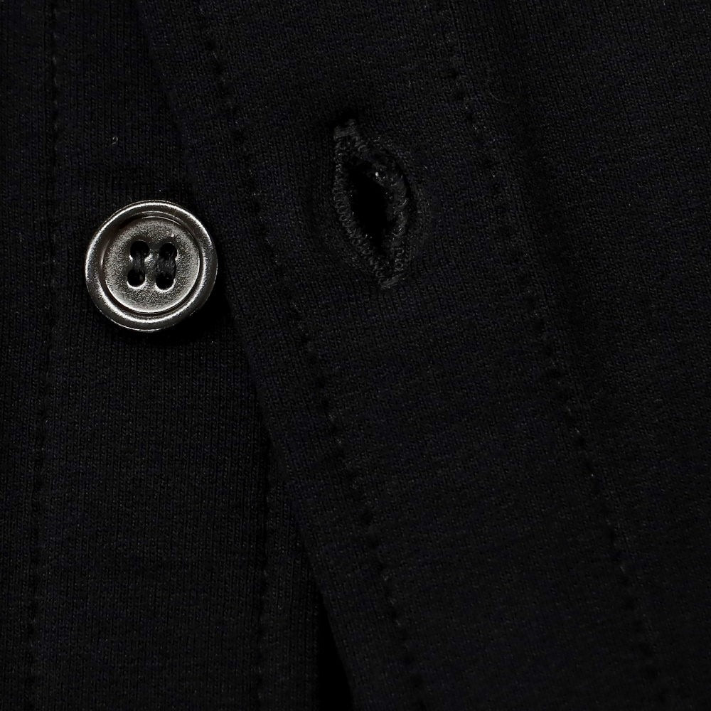 【新品】マジェスティック フィラチュール オム MAJESTIC FILATURES HOMME ストレッチレーヨン 裏起毛 カジュアルシャツ ブラック【サイズL】【 状態ランクN 】【 メンズ 】 [EPD]
