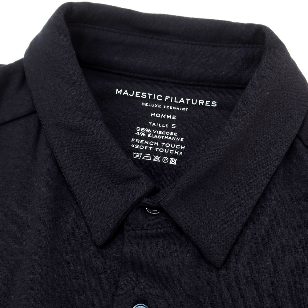 【新品】マジェスティック フィラチュール オム MAJESTIC FILATURES HOMME ストレッチレーヨン 裏起毛 シャツ ネイビー【サイズS】【NVY】【A/W】【状態ランクN】【メンズ】