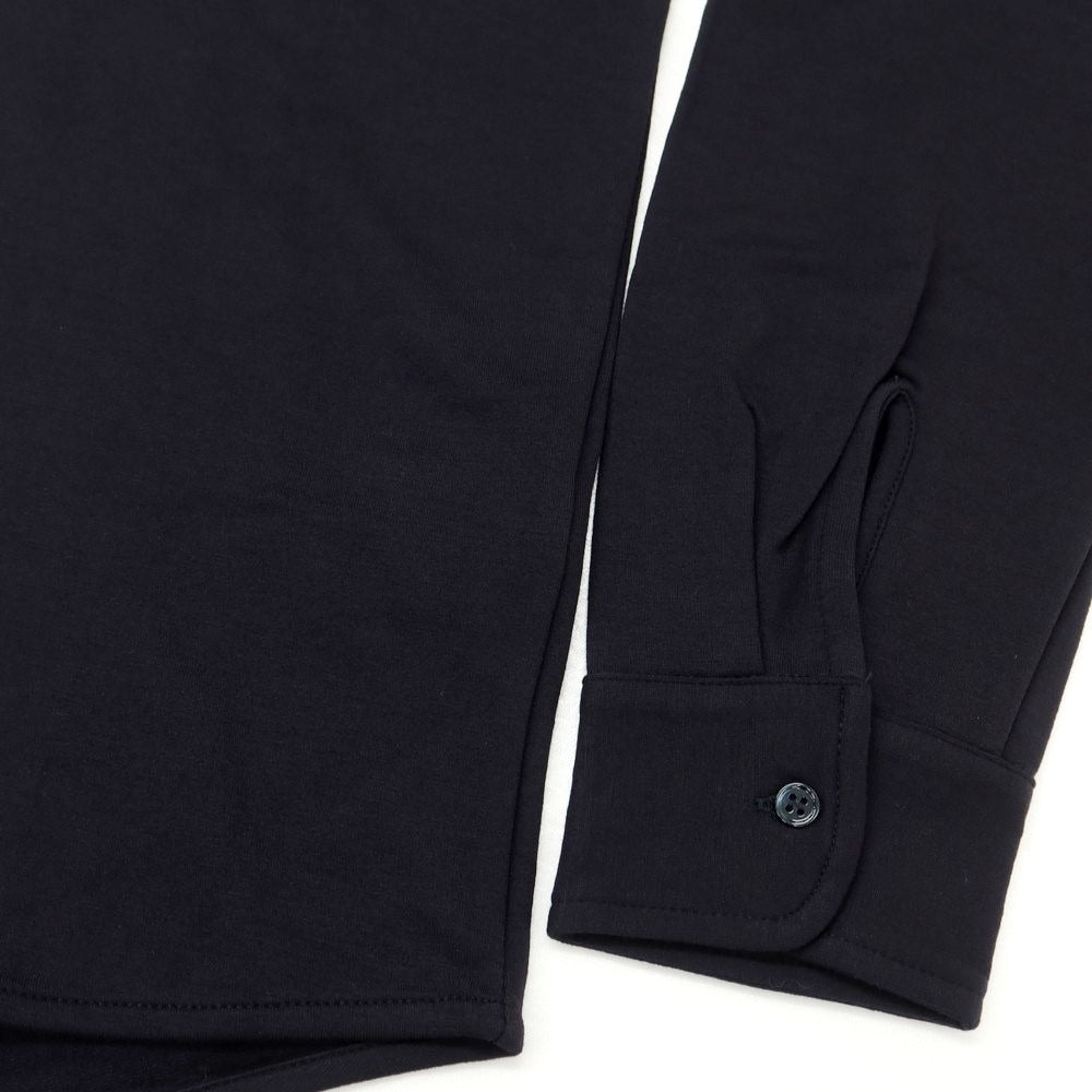 【新品】マジェスティック フィラチュール オム MAJESTIC FILATURES HOMME ストレッチレーヨン 裏起毛 カジュアルシャツ ネイビー【サイズL】【 状態ランクN 】【 メンズ 】 [EPD]