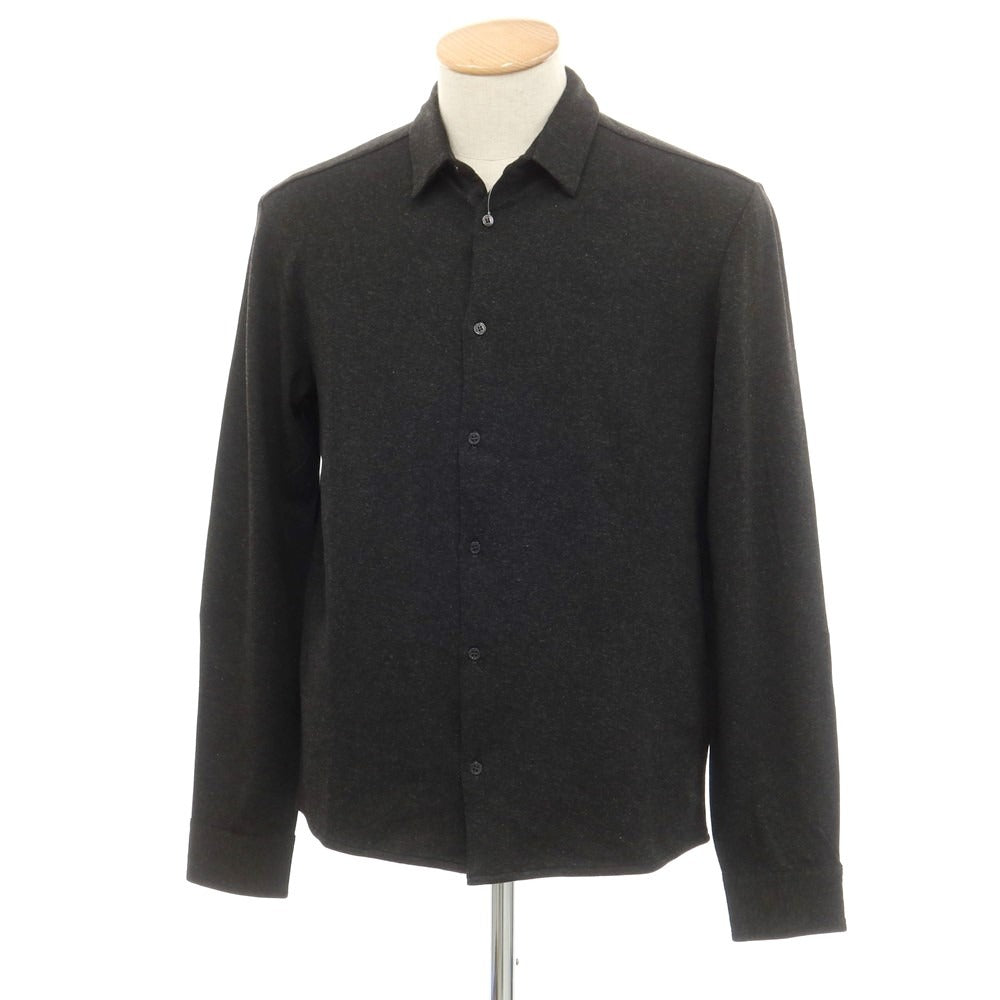【新品】マジェスティック フィラチュール オム MAJESTIC FILATURES HOMME ストレッチレーヨン 裏起毛 カジュアルシャツ ダークグレー【サイズS】【 状態ランクN 】【 メンズ 】 [EPD]