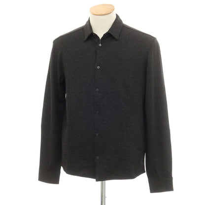 【新品】マジェスティック フィラチュール オム MAJESTIC FILATURES HOMME ストレッチレーヨン 裏起毛 カジュアルシャツ ダークグレー【サイズS】【 状態ランクN 】【 メンズ 】 [EPD]