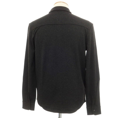 【新品】マジェスティック フィラチュール オム MAJESTIC FILATURES HOMME ストレッチレーヨン 裏起毛 カジュアルシャツ ダークグレー【サイズS】【 状態ランクN 】【 メンズ 】 [EPD]