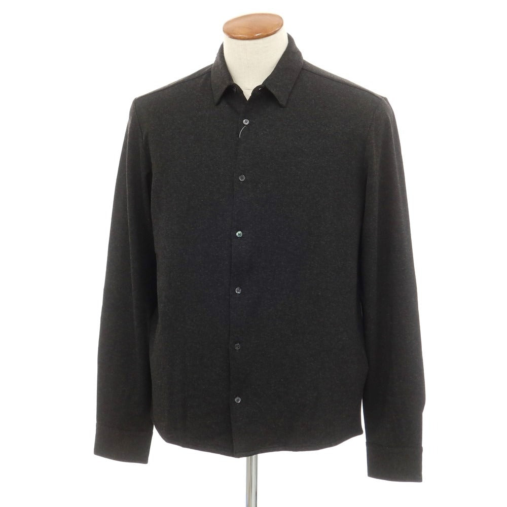 【新品】マジェスティック フィラチュール オム MAJESTIC FILATURES HOMME ストレッチレーヨン 裏起毛 カジュアルシャツ ダークグレー【サイズM】【 状態ランクN 】【 メンズ 】 [EPD]