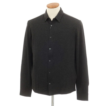 【新品】マジェスティック フィラチュール オム MAJESTIC FILATURES HOMME ストレッチレーヨン 裏起毛 カジュアルシャツ ダークグレー【サイズM】【 状態ランクN 】【 メンズ 】 [EPD]
