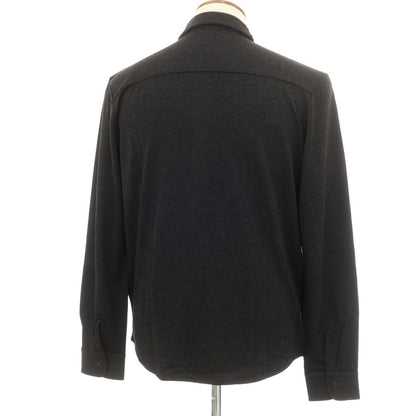 【新品】マジェスティック フィラチュール オム MAJESTIC FILATURES HOMME ストレッチレーヨン 裏起毛 カジュアルシャツ ダークグレー【サイズM】【 状態ランクN 】【 メンズ 】 [EPD]