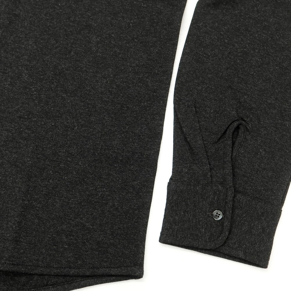 【新品】マジェスティック フィラチュール オム MAJESTIC FILATURES HOMME ストレッチレーヨン 裏起毛 カジュアルシャツ ダークグレー【サイズM】【 状態ランクN 】【 メンズ 】 [EPD]
