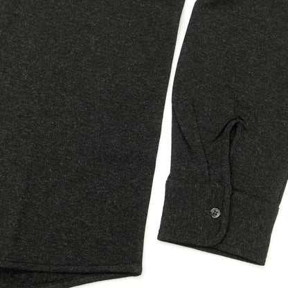 【新品】マジェスティック フィラチュール オム MAJESTIC FILATURES HOMME ストレッチレーヨン 裏起毛 カジュアルシャツ ダークグレー【サイズM】【 状態ランクN 】【 メンズ 】 [EPD]