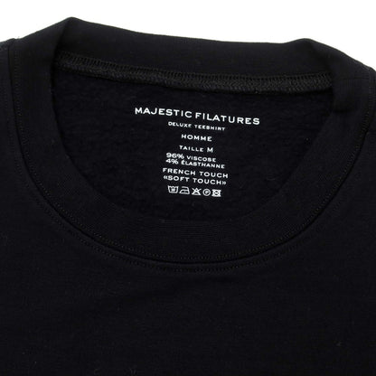 【新品】マジェスティック フィラチュール オム MAJESTIC FILATURES HOMME レーヨン 裏起毛 スウェット ブラック【サイズM】【BLK】【A/W】【状態ランクN】【メンズ】