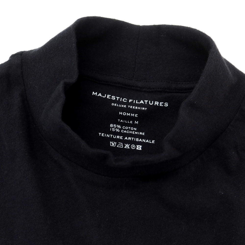 【新品】マジェスティック フィラチュール オム MAJESTIC FILATURES HOMME コットンカシミヤ ハイネック 長袖Ｔシャツ ブラック【サイズM】【BLK】【S/S/A/W】【状態ランクN】【メンズ】
[APD]