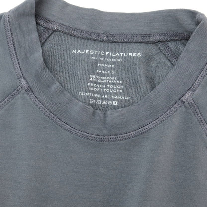 【新品】マジェスティック フィラチュール オム MAJESTIC FILATURES HOMME レーヨン 裏パイル スウェット グレー【サイズS】【GRY】【S/S/A/W】【状態ランクN】【メンズ】