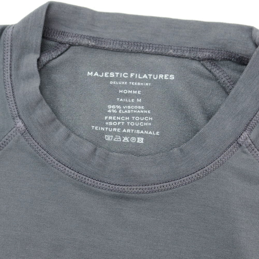 【新品】マジェスティック フィラチュール オム MAJESTIC FILATURES HOMME レーヨン 裏パイル スウェット グレー【サイズM】【GRY】【S/S/A/W】【状態ランクN】【メンズ】