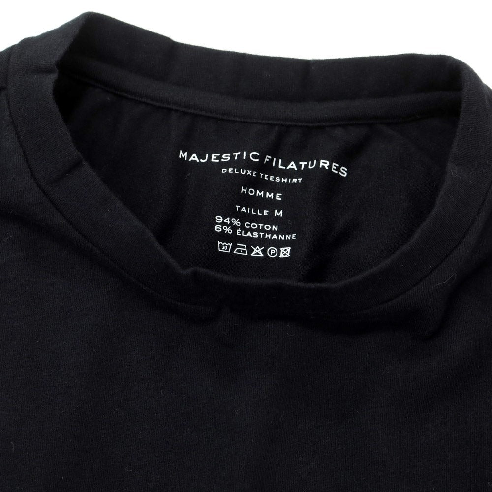 【新品】マジェスティック フィラチュール オム MAJESTIC FILATURES HOMME コットン クルーネック 長袖Ｔシャツ ブラック【サイズM】【BLK】【S/S/A/W】【状態ランクN】【メンズ】
[APD]