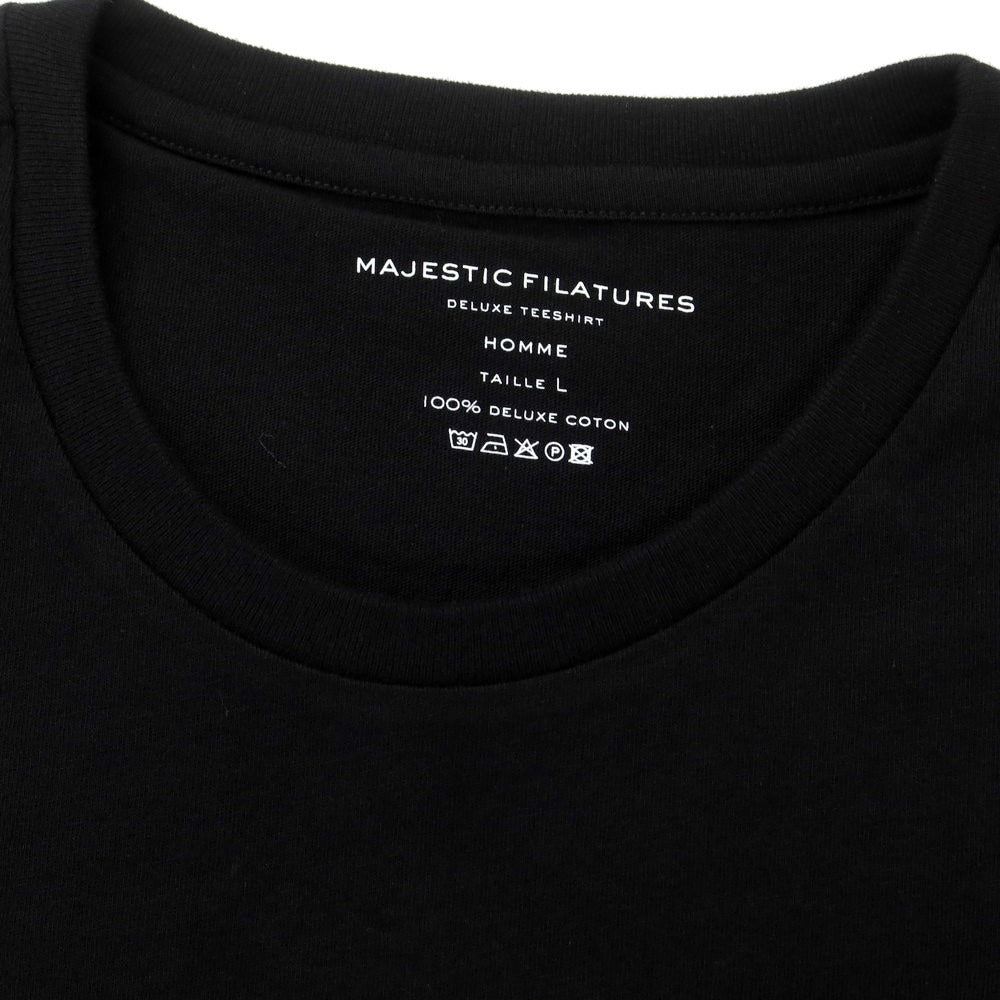 【新品】マジェスティック フィラチュール オム MAJESTIC FILATURES HOMME コットン クルーネック 長袖Ｔシャツ ブラック【サイズL】【BLK】【S/S/A/W】【状態ランクN】【メンズ】
[APD]