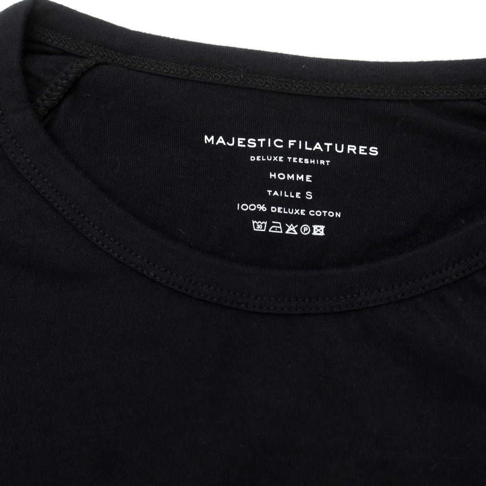 【新品】マジェスティック フィラチュール オム MAJESTIC FILATURES HOMME コットン ラグラン 長袖Ｔシャツ ブラック【サイズS】【BLK】【S/S/A/W】【状態ランクN】【メンズ】
[APD]